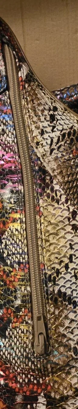 Steve Madden Viktory Rainbow Snake Thigh High Pointed Toe Boots NIB
